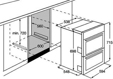 AEG1 Dubbele oven