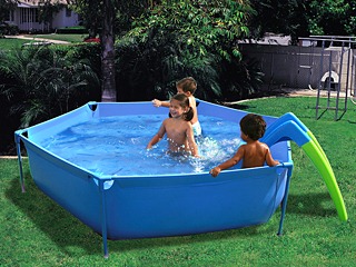 Piscine hors-sol enfant Toi TOBOGGAN ronde 2.15 x 0.45m