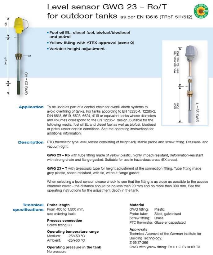 thermische sonde Ex T3