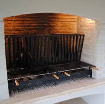 hoop kousen Interpretatie Kant en klare BBQ : grill op houtvuur met verticale en horizontale grill
